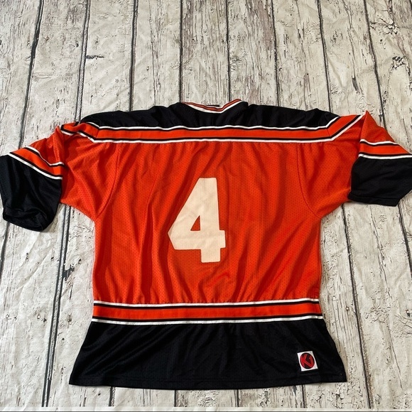 Woburn Wild #4 Orange Club Hockey Sports Jersey Shirt - Picture 2 of 7